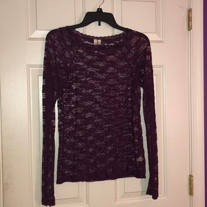 Lace Purple Shirt
